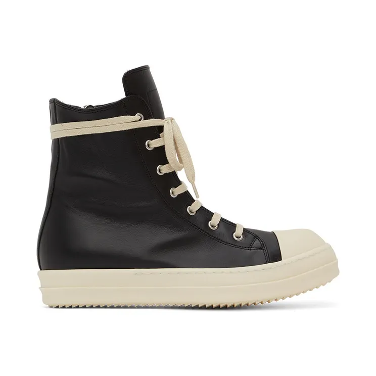 Rick Owens Black Strobe Sneakers (RU02B2890 LPO)