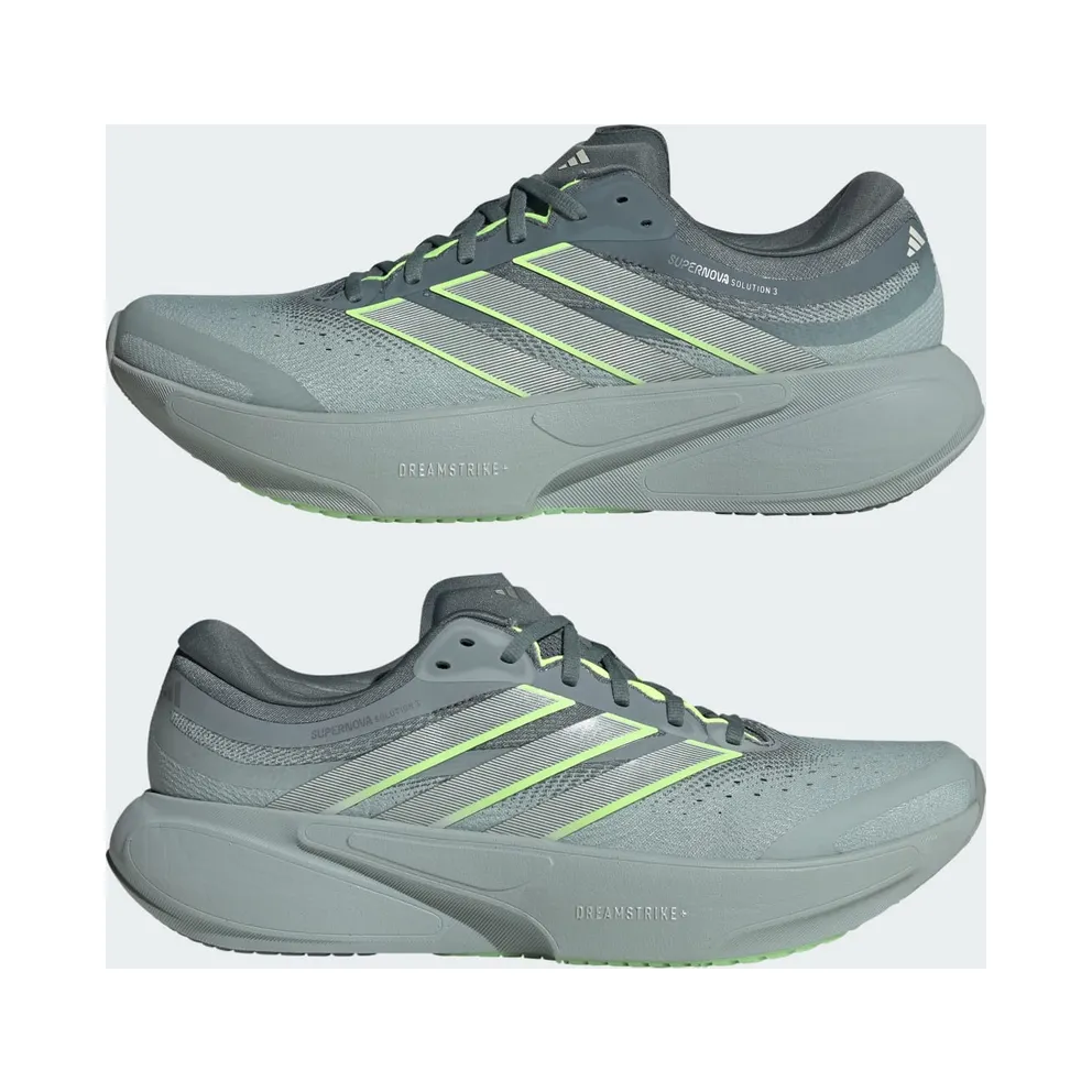Adidas SUPERNOVA SOLUTION 3 Running Shoes Blue Oxide / Linen Green / Wonder Sage (KI3175)