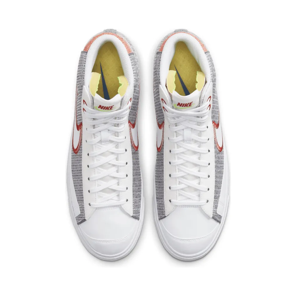Nike Blazer Mid ’77 Recycled White Grey/Sport Red/Electric Green (CW5838-022)
