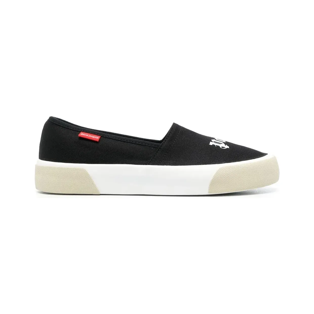 Palm Angels Slip On Logo Black White (PMIB004S23FAB0011001)