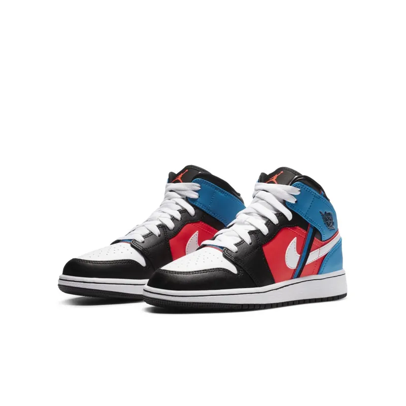 Air Jordan 1 Mid Blue Crimson (2020) (CV4891-001)
