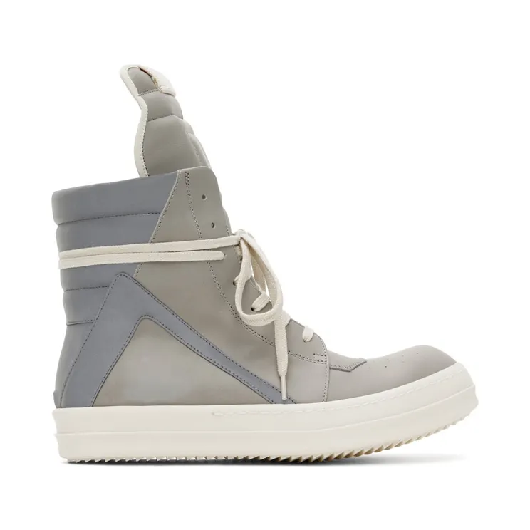 Rick Owens Gray Geobasket Sneakers (RR02B2894 LPORX)