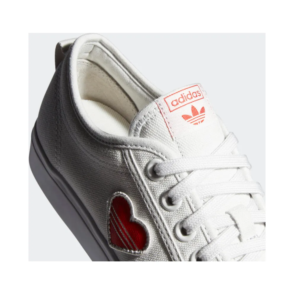 adidas Nizza Trefoil Crystal White / Red / Cloud White (H02542)