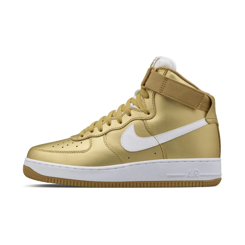 Nike Air Force 1 High Metallic Gold Metallic Gold/White (823297-700)