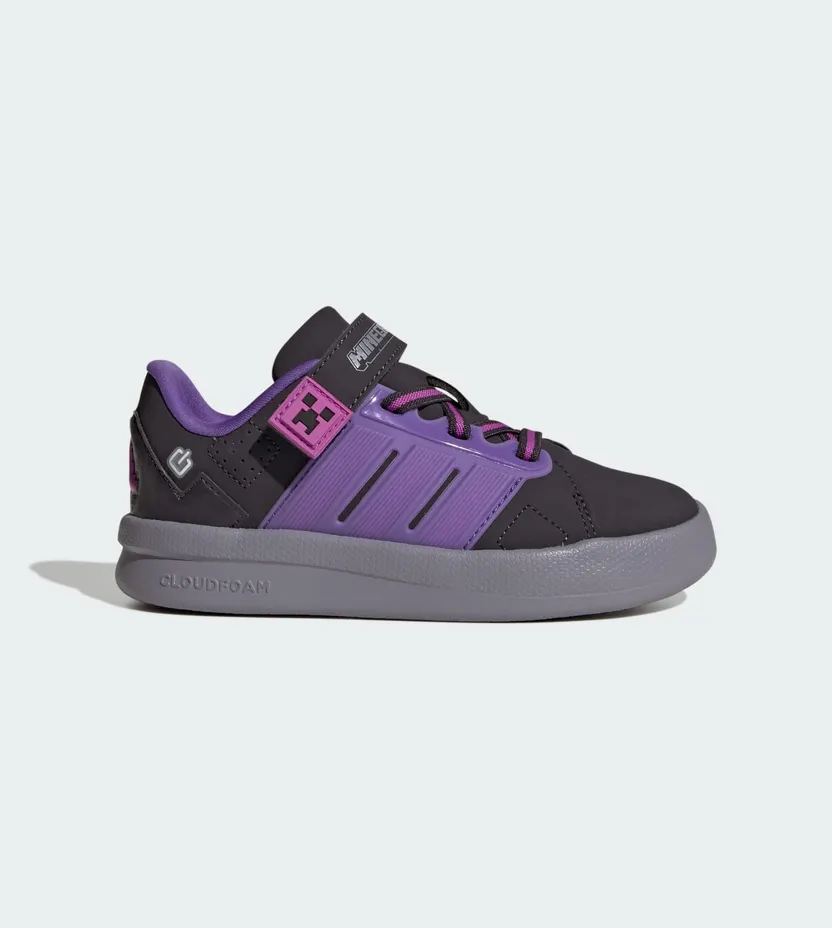 Adidas ADIDAS MINECRAFT LIGHTORAMA COURT SCHOENEN KIDS Aurora Black / Purple Rush / Purple Burst (KI9113)