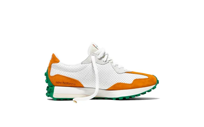New Balance 327 Casablanca Orange White/Orange-Green (MS327CBB)