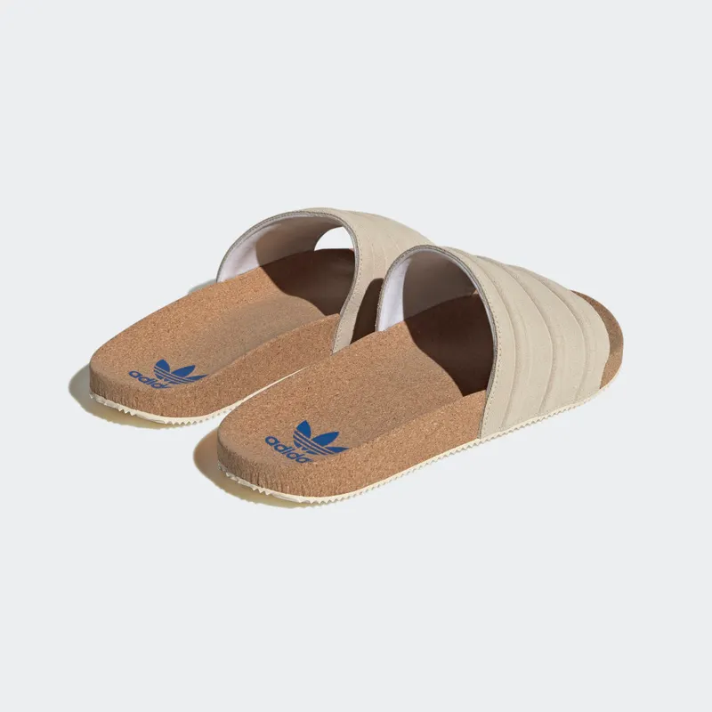 adidas adilette Premium Slides Wonder White / Wonder White / Blue (ID2016)