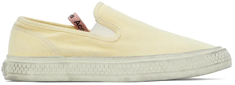 Acne Studios Black Ballow Tumbled Slip-On Sneakers (BD0159-)