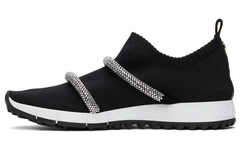 Jimmy Choo Knit Embellished Quito Sneakers (QUITOXUT) (3)