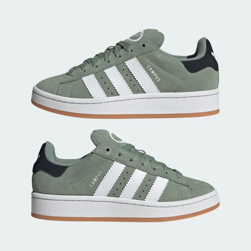 Adidas Campus 00s Silver Green / Cloud White / Gum (JI0283)