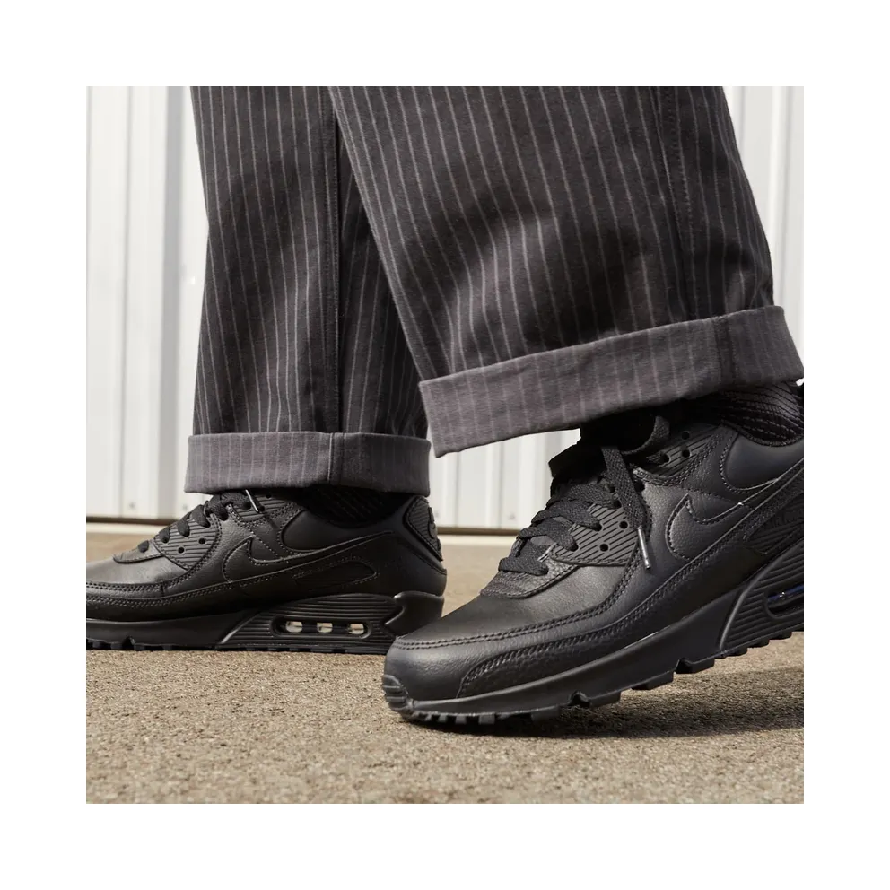 Nike Air Max 90 Leather Triple Black (2020) Black/Black-Black (CZ5594-001)