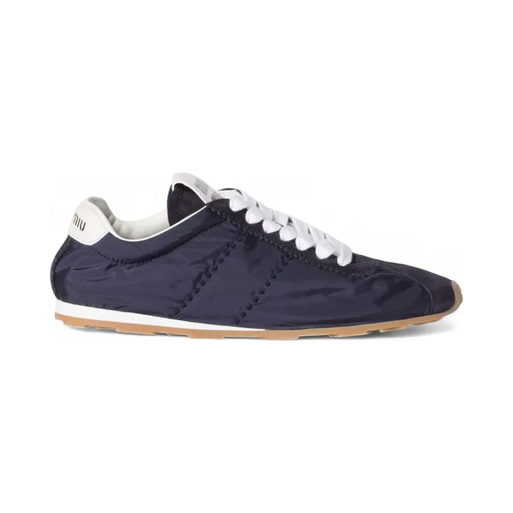 Miu Plume Navy Technical Fabric Gum (5E114E-D7C-F0008)