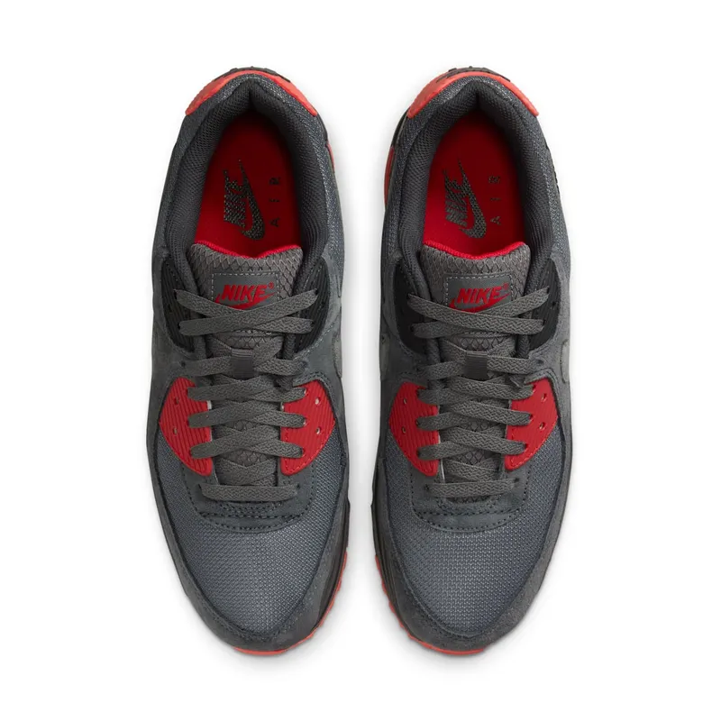 Nike Air Max 90 Smoke Grey Fire Red (DM0029-007)
