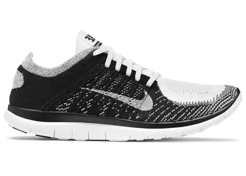 Nike Free 4.0 Flyknit White Black (631053-100)
