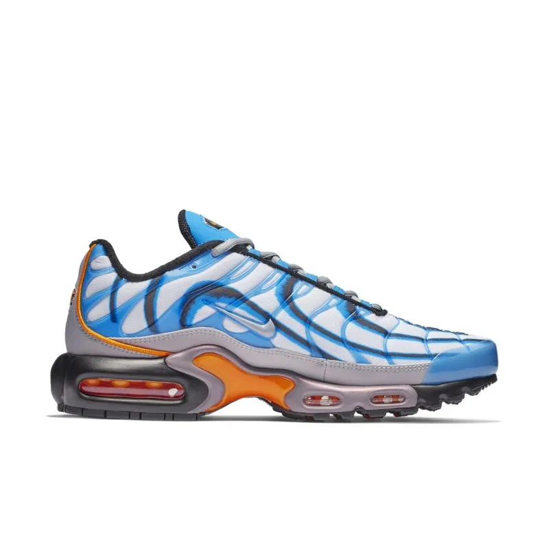 Nike Air Max Plus Deluxe Photo Blue/Wolf Grey-Orange Peel-Black-White-Metallic Silver (815994-400)
