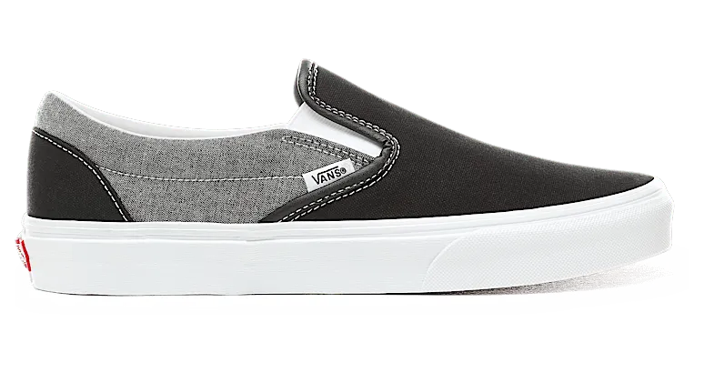 VANS Chambray Classic Slip-on Schoenen (Zwart)