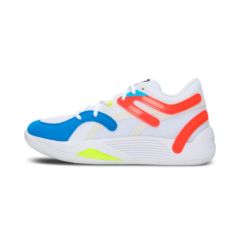 Men’s PUMA Trc Blaze Court White/Cherry Tomato (376582-01)