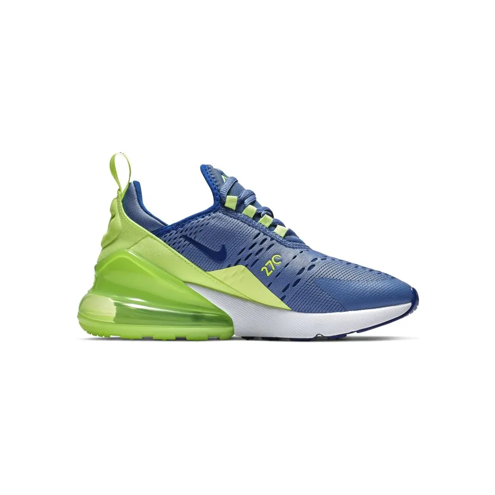 Nike Air Max 270 Indigo Storm Lime Blast (GS) Indigo Storm/Lime Blast-Volt Glow-Indigo Force (943345-406)