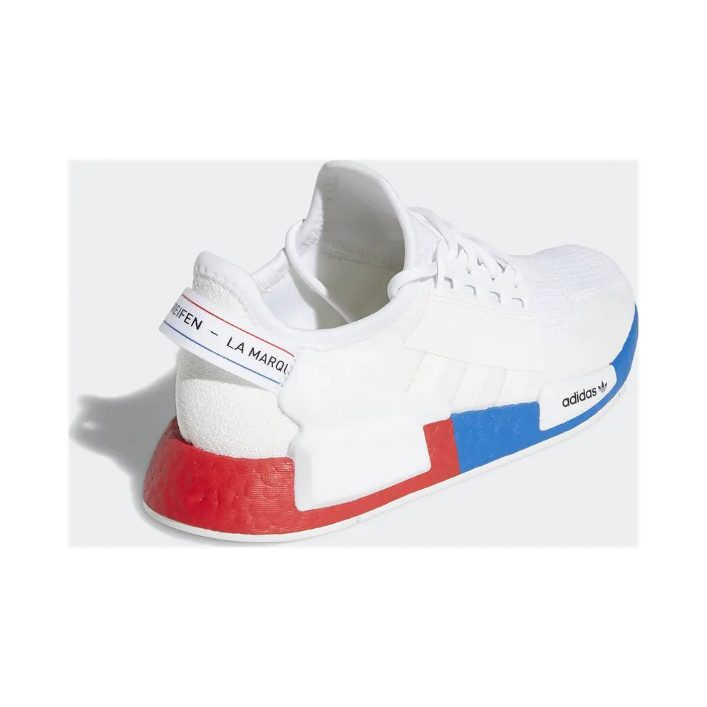 adidas NMD R1 V2 White Red Blue (GS) Cloud White/Crystal White/Lush Red (FX4150)