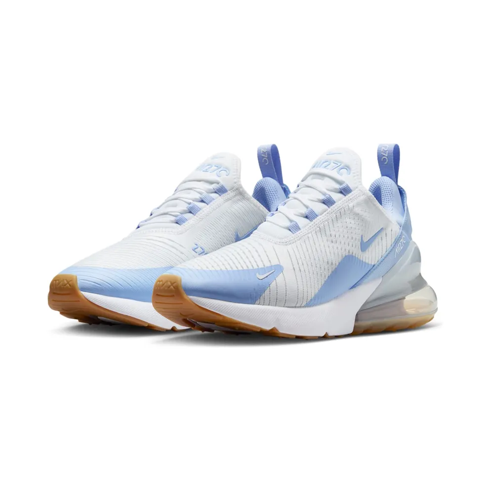 Nike Air Max 270 “White Blue Tint Gum Light Brown Aluminum” (HJ3222-103)