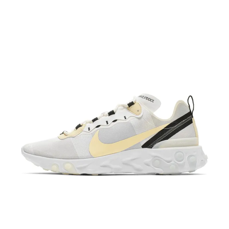 Nike React Element 55 White Pale Vanilla White/Pale Vanilla-Black-Pale Ivory (BQ6166-101)