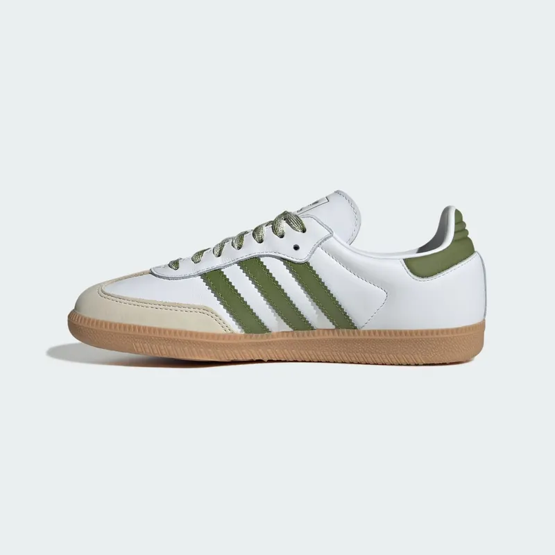 Adidas Samba OG “White Tech Olive Gum” (JS1352)