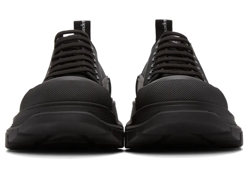 Alexander McQueen White & Black Tread Slick Graffiti Sneakers (682421W4RQ2) (2)