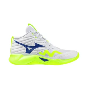 Mizuno Wave Momentum Pro Mid White Lightning Yellow Dazzling Blue (V1GA254539)