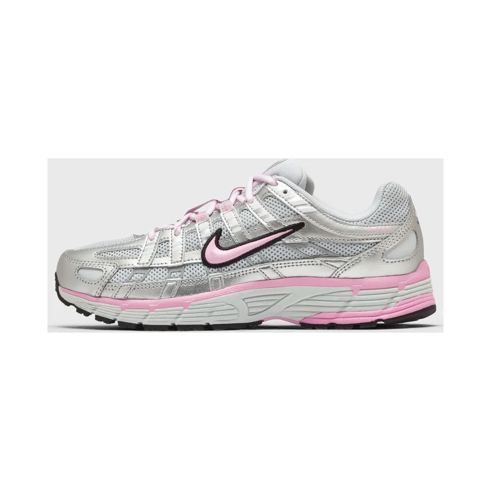 Nike P-6000 Pure Platinum / Metallic Silver / Schwarz / Pink Rise