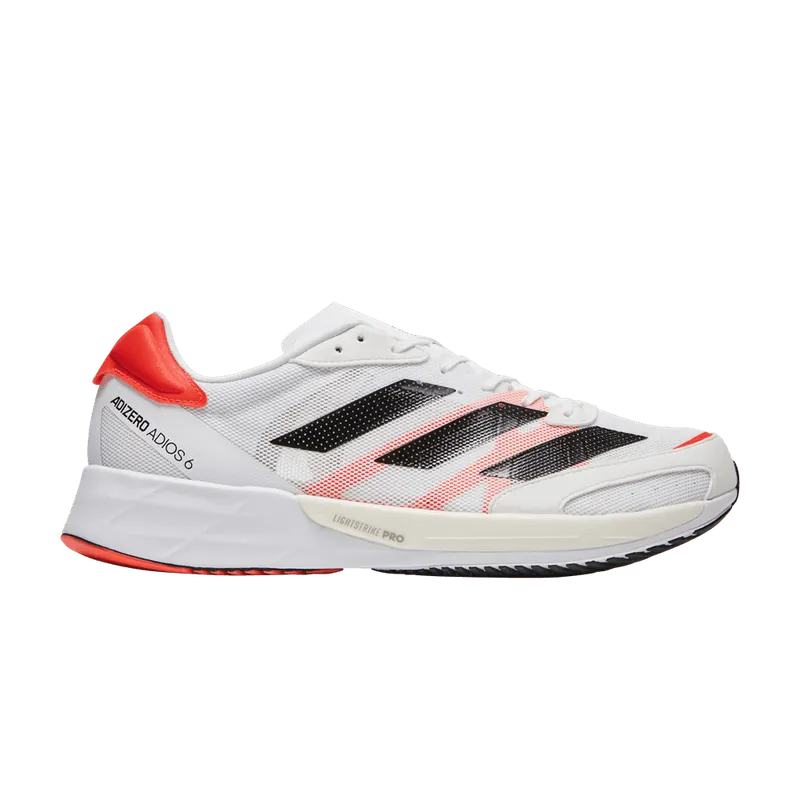 adidas Adizero Adios 6 Cloud White / Core Black / Solar Red (FY4073)