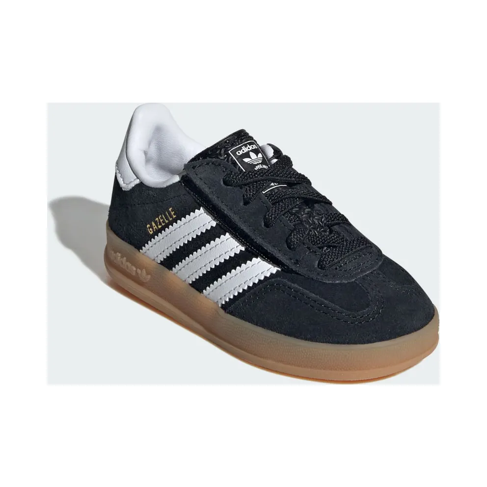 adidas Gazelle Indoor Comfort Closure Black White Gum (IH9131)