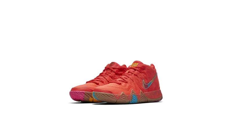 Nike Kyrie 4 Lucky Charms (GS) Bright Crimson/Multi-Color (BV7793-600)