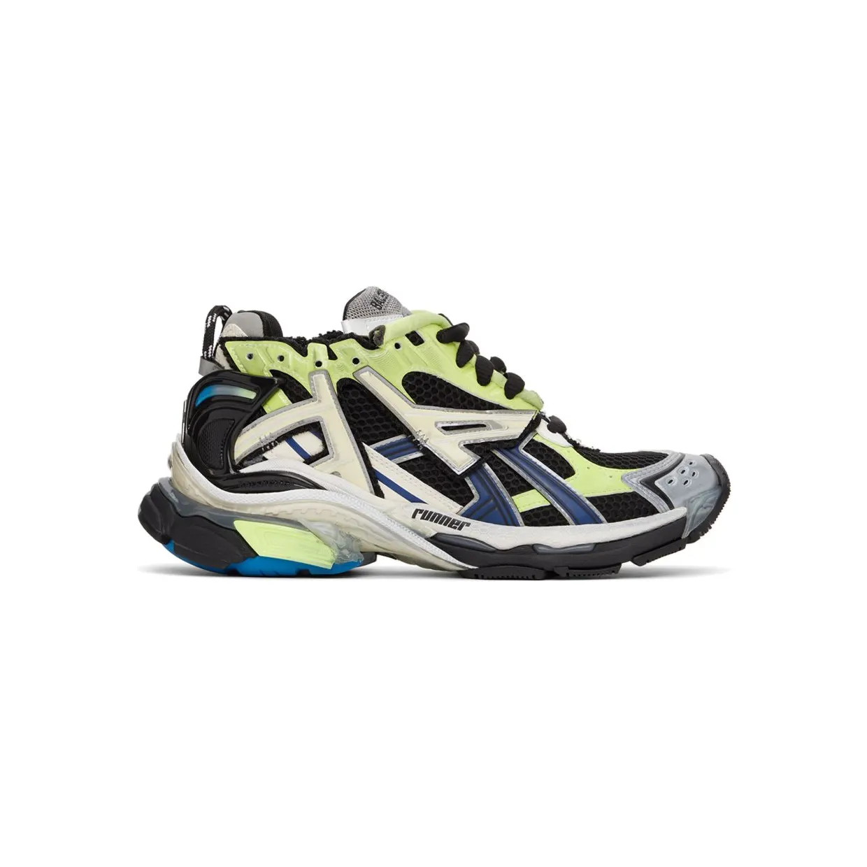 Balenciaga Runner Green Blue Black Grey (677403W3RB55179)