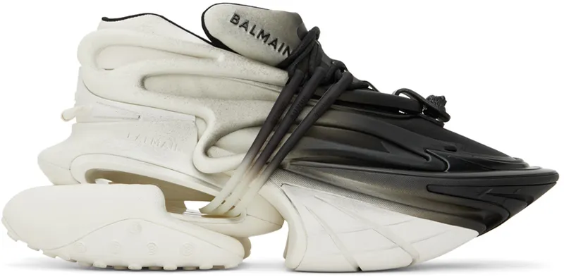 Balmain Unicorn Low-Top White Black Gradiant (YM0VJ309KNED)