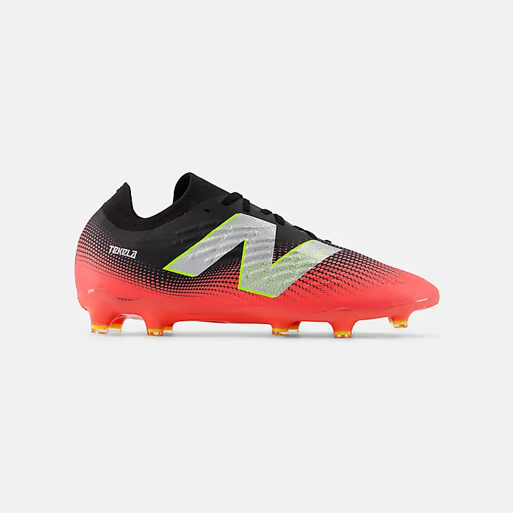 New Balance Tekela Magia V4+ Low Laced FG Black Energy Red Metallic Silver (ST2FLR45)
