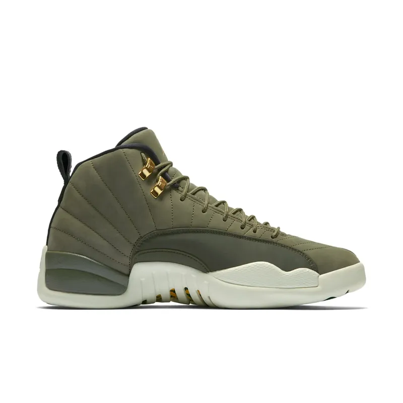 Jordan 12 Retro Chris Paul Class Of 2003 Olive Canvas/Black-Sail (130690-301)