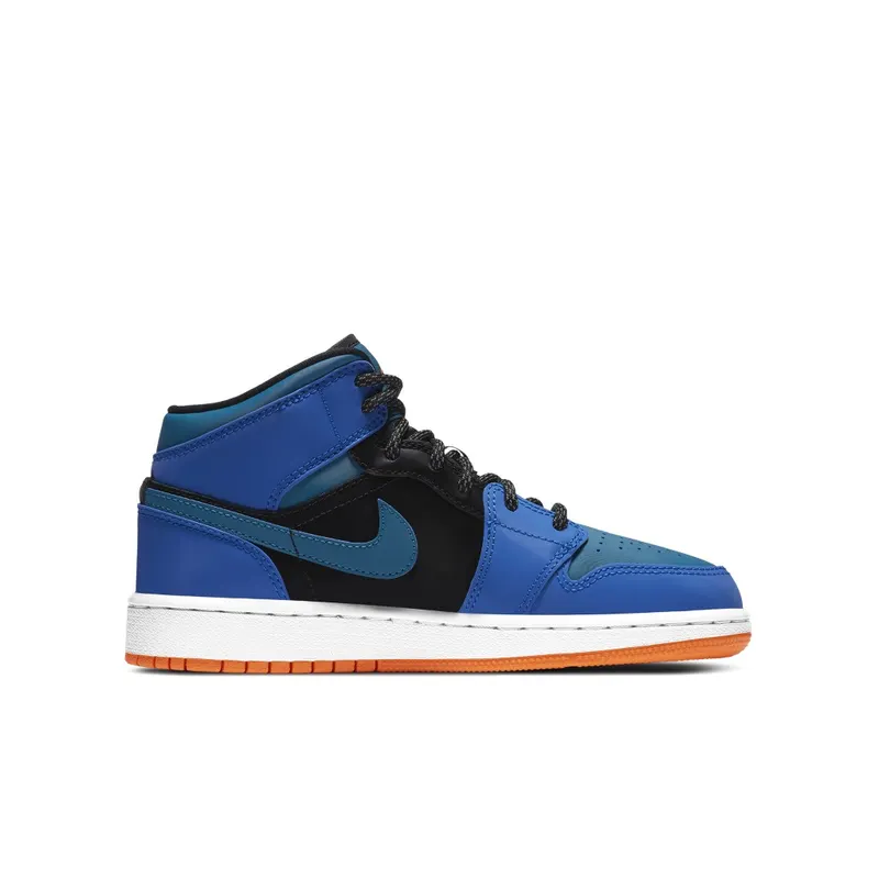 Air Jordan 1 Mid Racer Blue (GS) (2020) (554725-440)