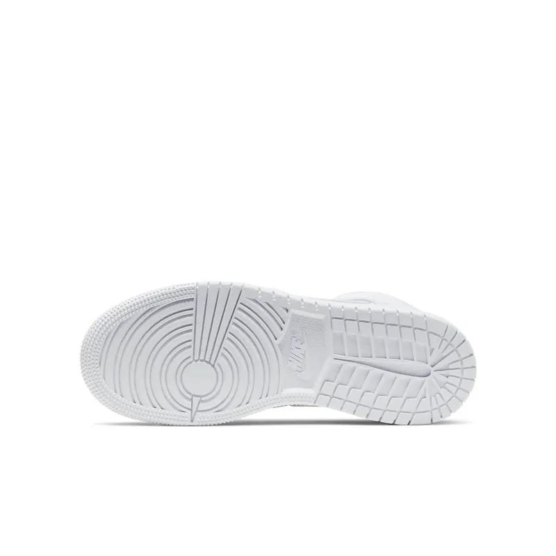 Nike Jordan 1 Mid Triple White (GS) White/White/White (554725-130)