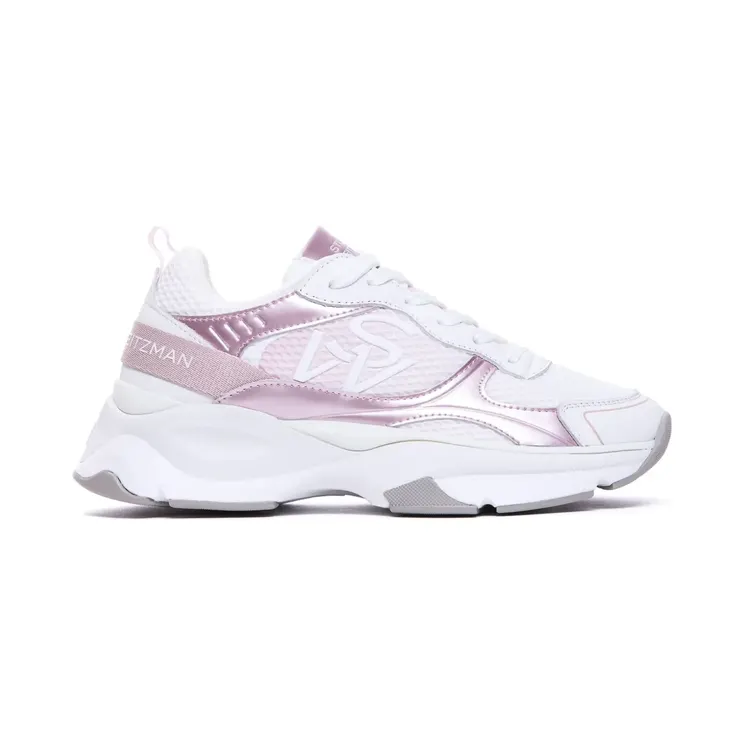 Stuart Weitzman mit Kontrasteinsätzen “White” (SK267SWTRAINERCFG)