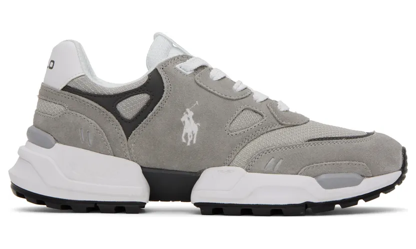 Polo Ralph Lauren Gray Paneled Sneakers (809878035001)