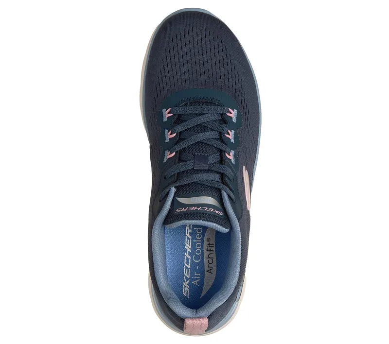 Skechers Arch Fit Summits – Daily Flow Sneaker Marine/Licht Blue