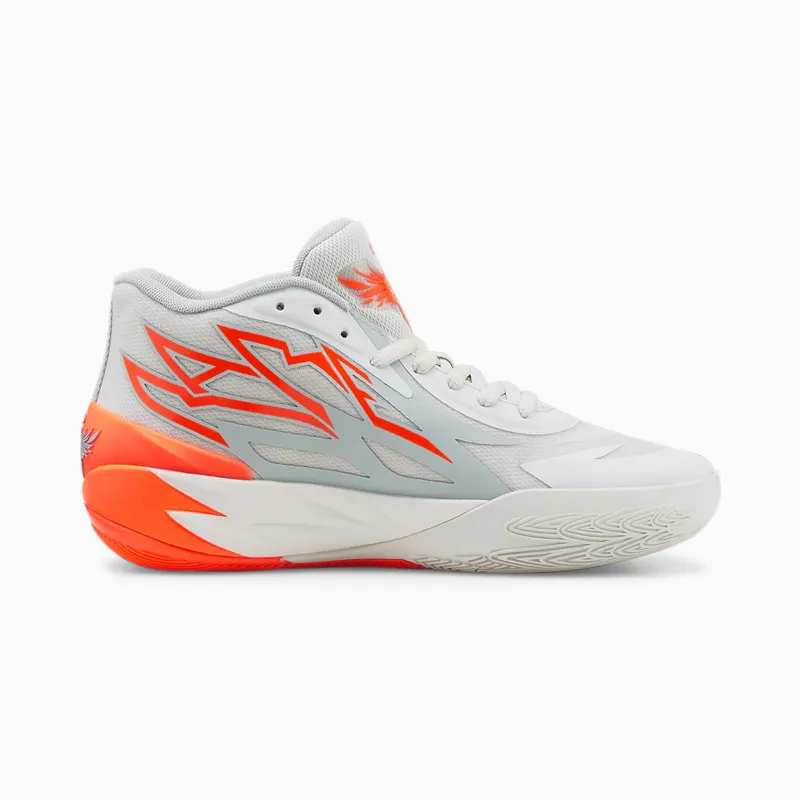 Puma MB.02 Basketball Shoes Grey/Orange (378288-02)