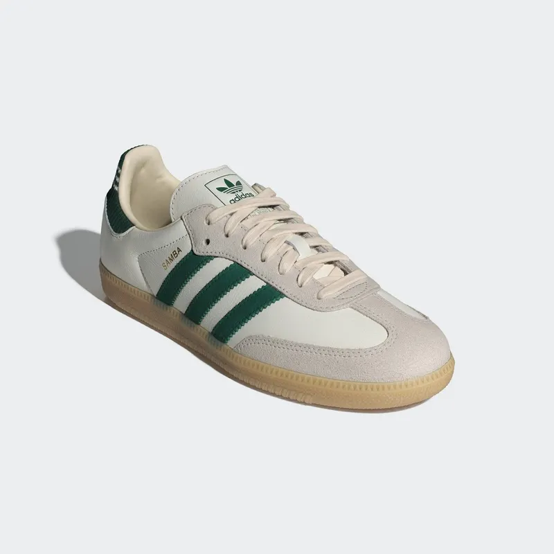 Adidas SAMBA OG Shoes Cloud White / Collegiate Green / Gum (IH6844)