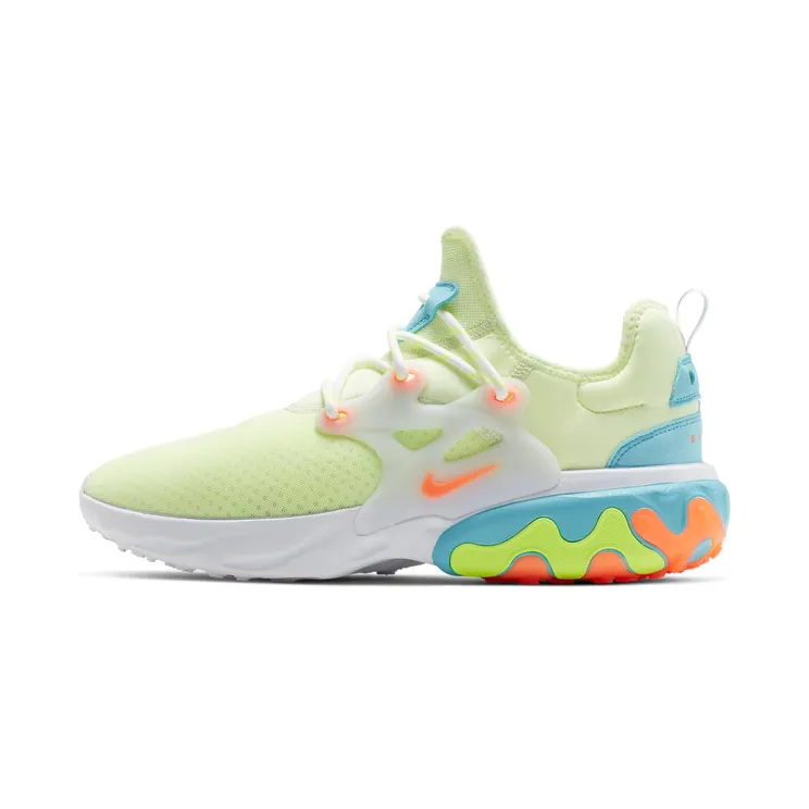 Nike React Presto “Barely Volt / Blue Gaze / Volt / Hyper Crimson” (AV2605-700)