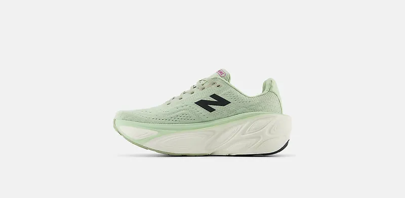 New Balance Fresh Foam X More v5 Natural Mint Purple Fuchsia Black (WMORLM5)