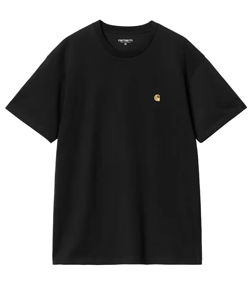 Carhartt Work in Progress Carhartt WIP S/S Chase T-Shirt (schwarz / gold) – 2XL (I026391-00F.XX)