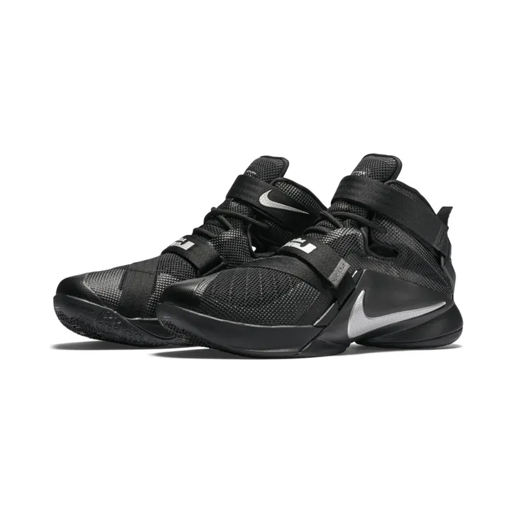 LeBron Soldier 9 Black/Metallic Silver (749417-001)
