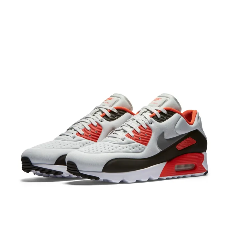 Nike Air Max 90 Ultra Infared Pure Platinum/Bright Crimson-Cool Grey-Neutral Grey (845039-006)