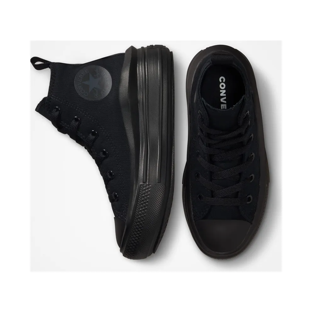 Converse Chuck Taylor All Star Move Platform “Black / Black / Dark Smoke Grey” (A03670C)
