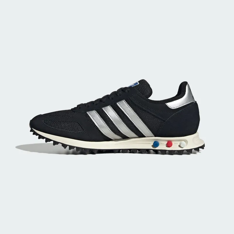 Adidas LA TRAINER OG Shoes Core Black / Silver Metallic / Off White (KJ4381)